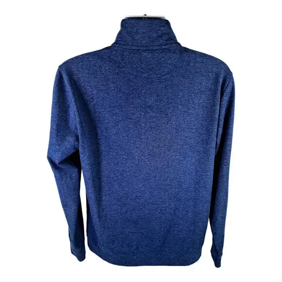 Vineyard Vines Men’s Blue Herringbone 1/4 Zip Pullover Sweatshirt - S - Picture 2 of 4
